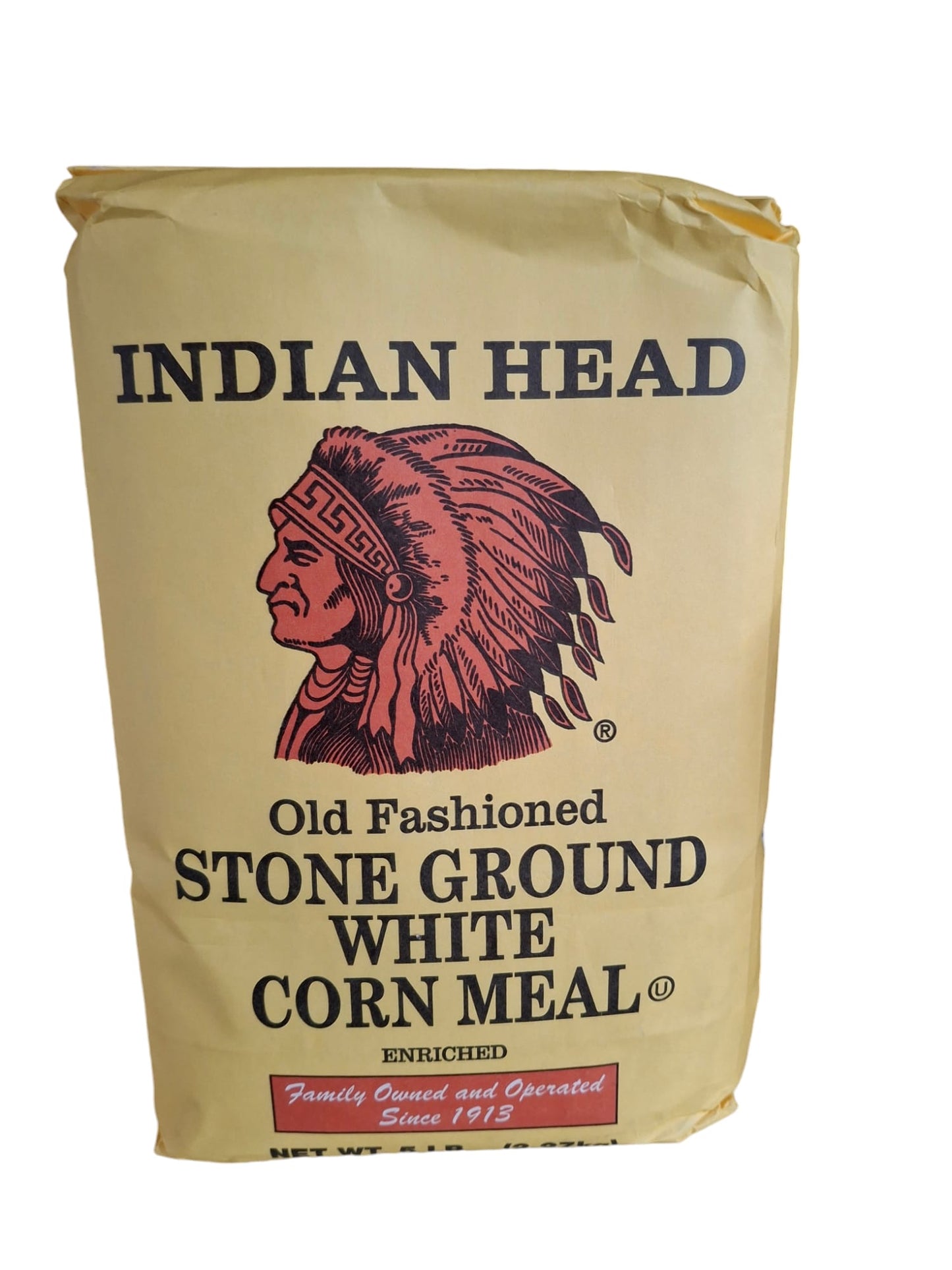 Indian Head Old Fashioned Stone Ground White Corn Meal