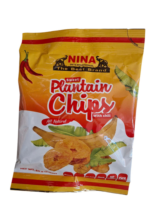 Nina International Sweet Plantain Chips (with Chili)